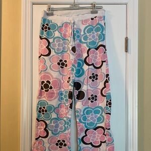 PjSalvage Cotton PinkBlueBlack Pajama Pants AdjustableWaist Excellent Condition